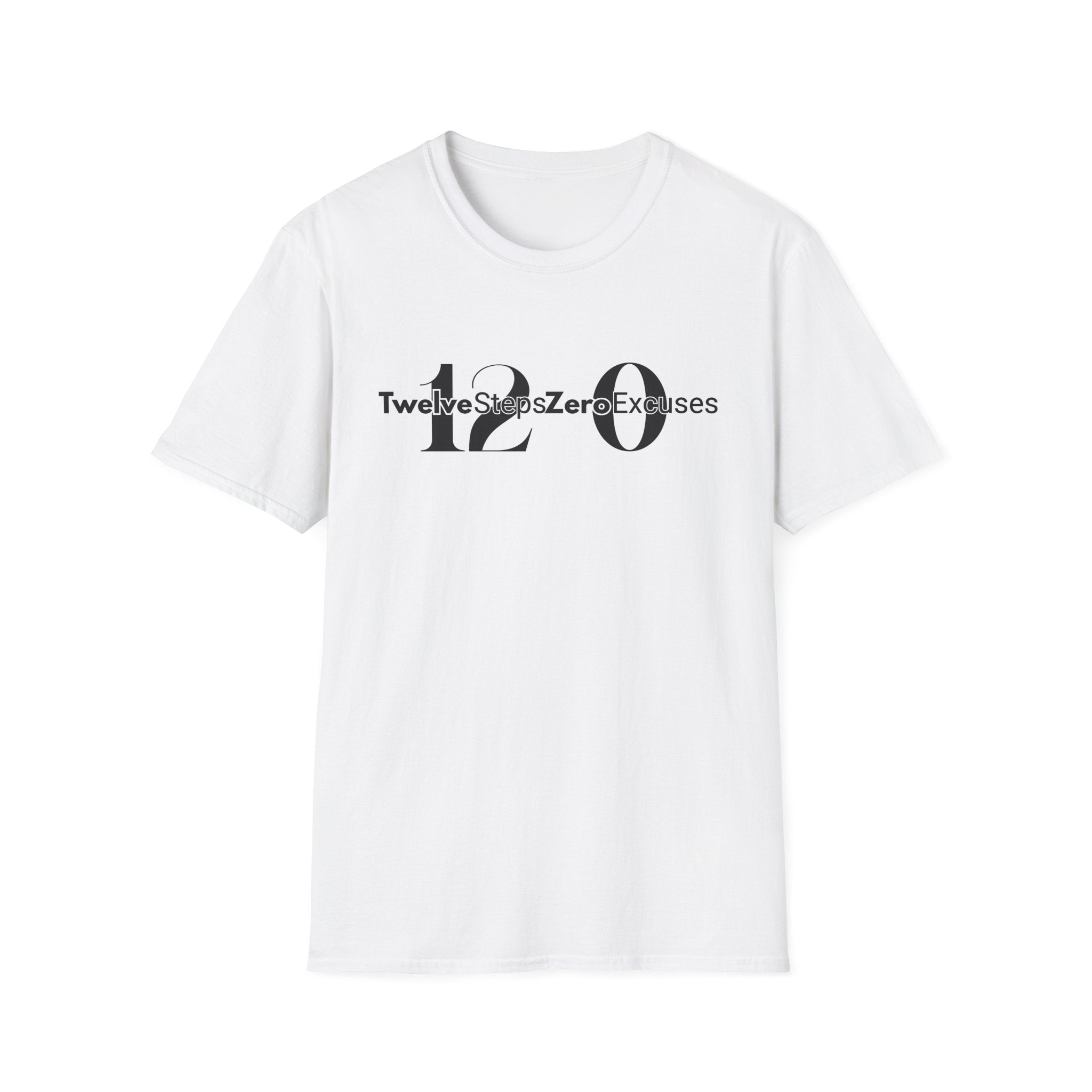 12 & 0 Tee | 12 Steps Zero Excuses Shirt | DPR Recovery Tees