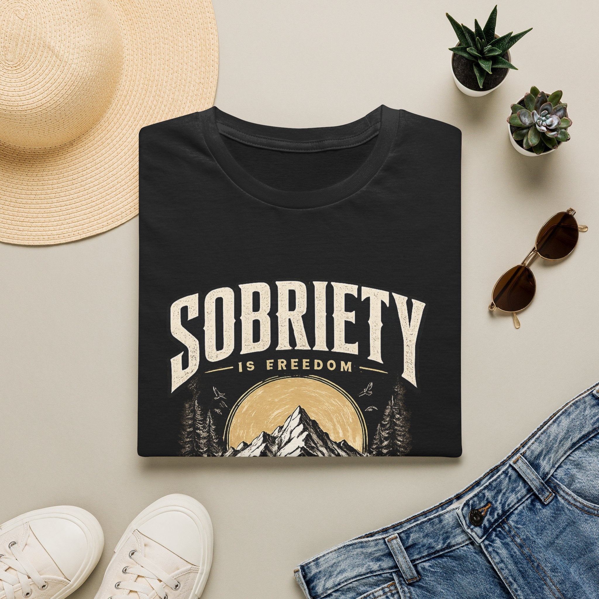 Sobriety Is Freedom – One Day One Choice Tee