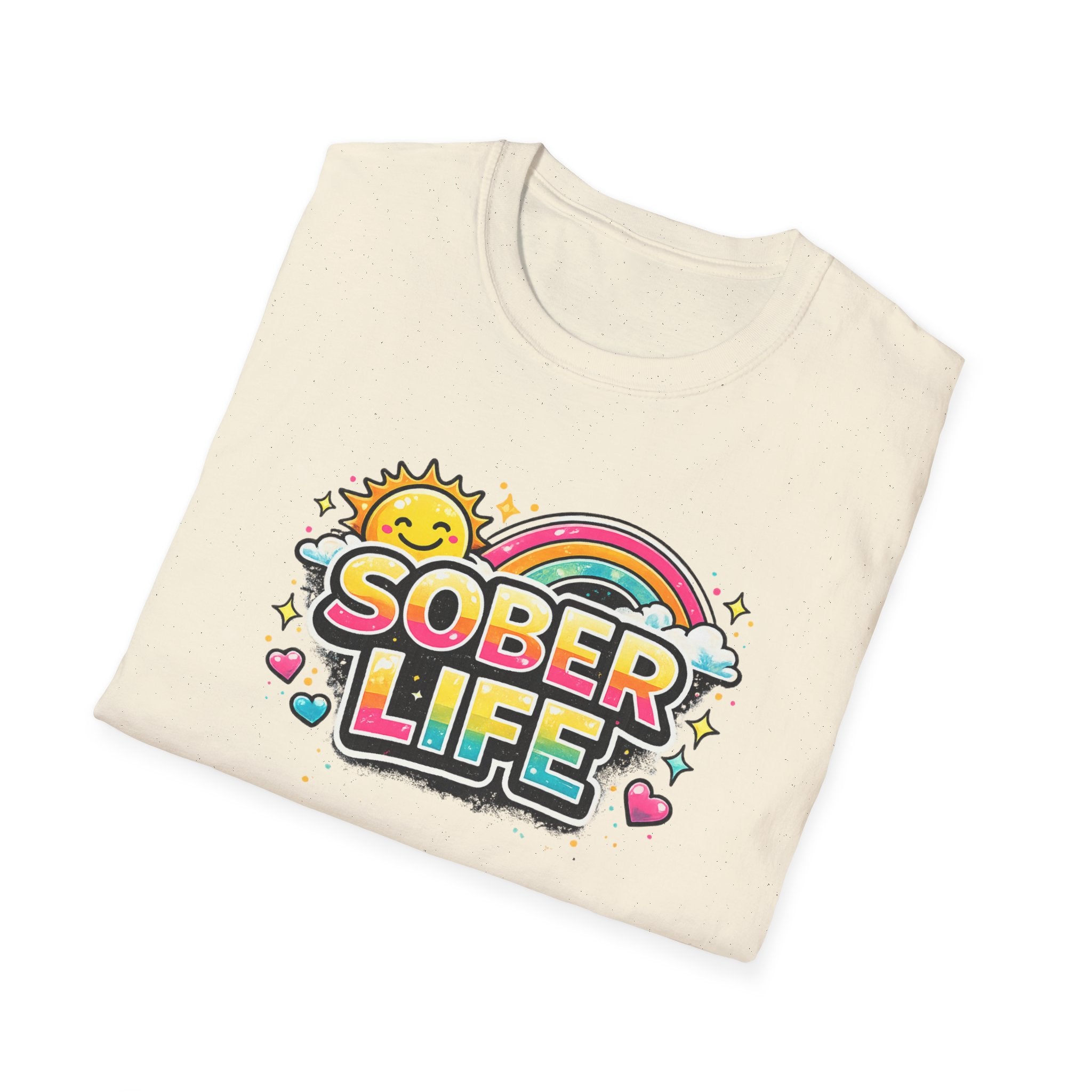 Sober Life Tee – Colorful Trendy Recovery Shirt