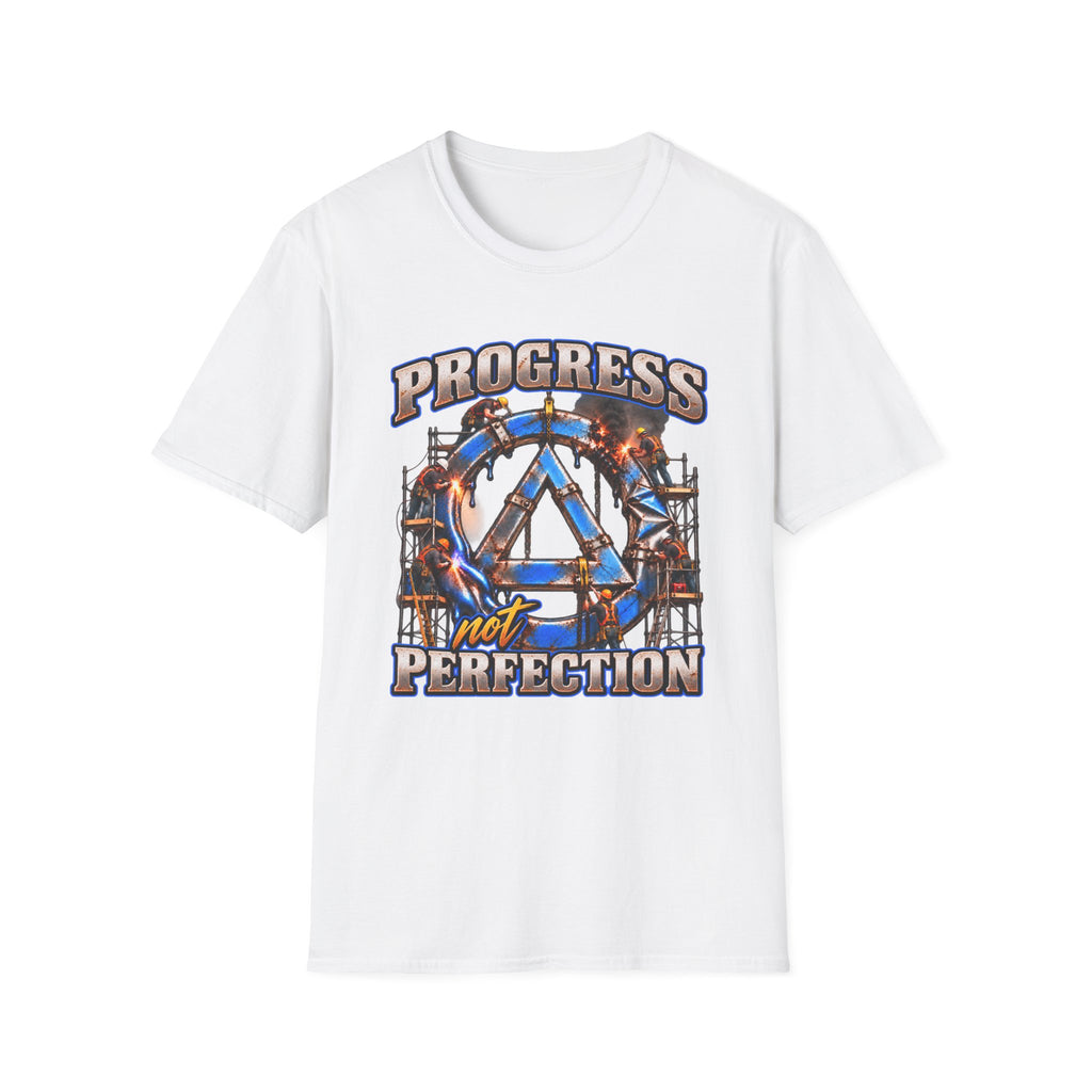 Progress Not Perfection Recovery T-Shirt – Sobriety, Growth & Rebuilding Tee