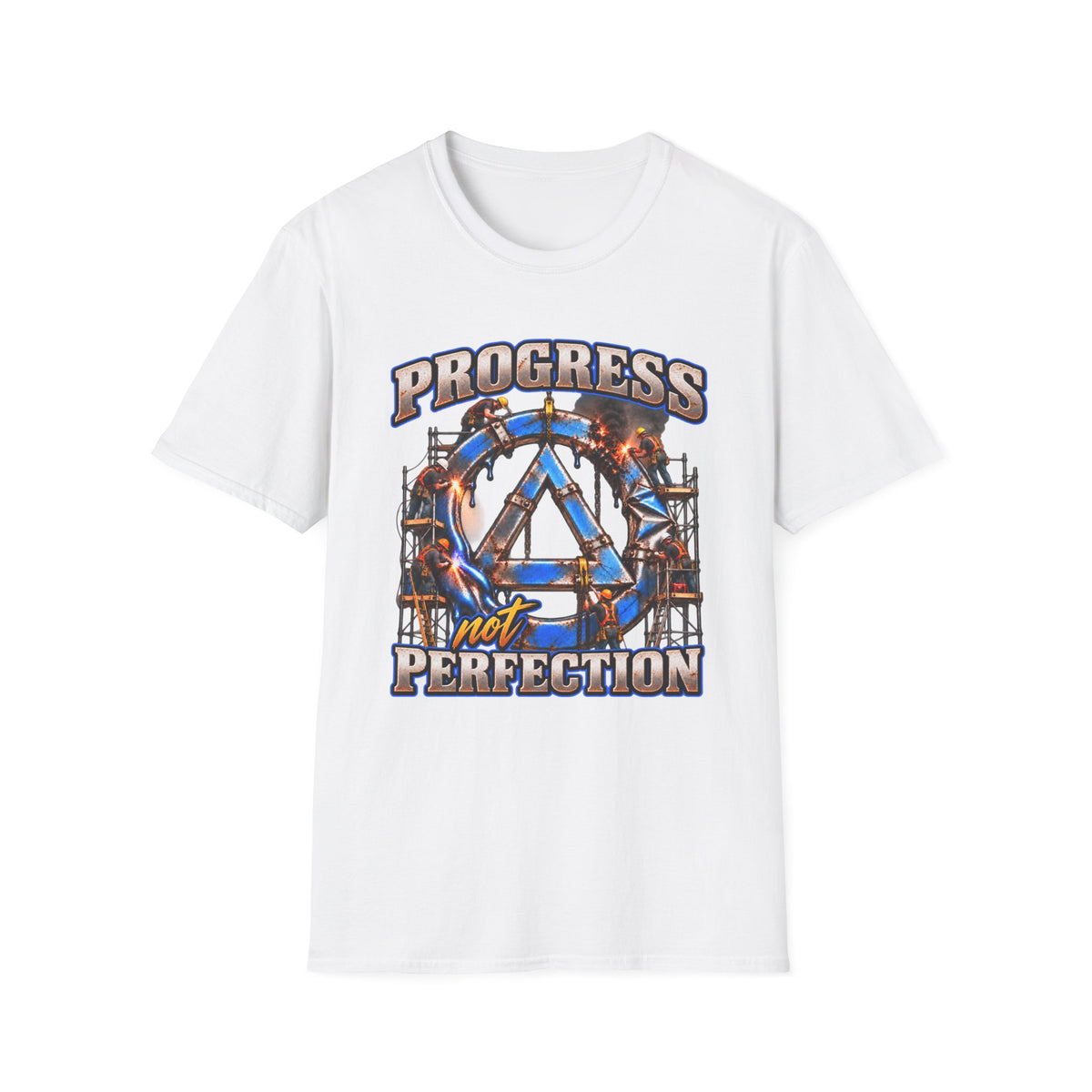 Progress Not Perfection Recovery T-Shirt – Sobriety, Growth & Rebuilding Tee