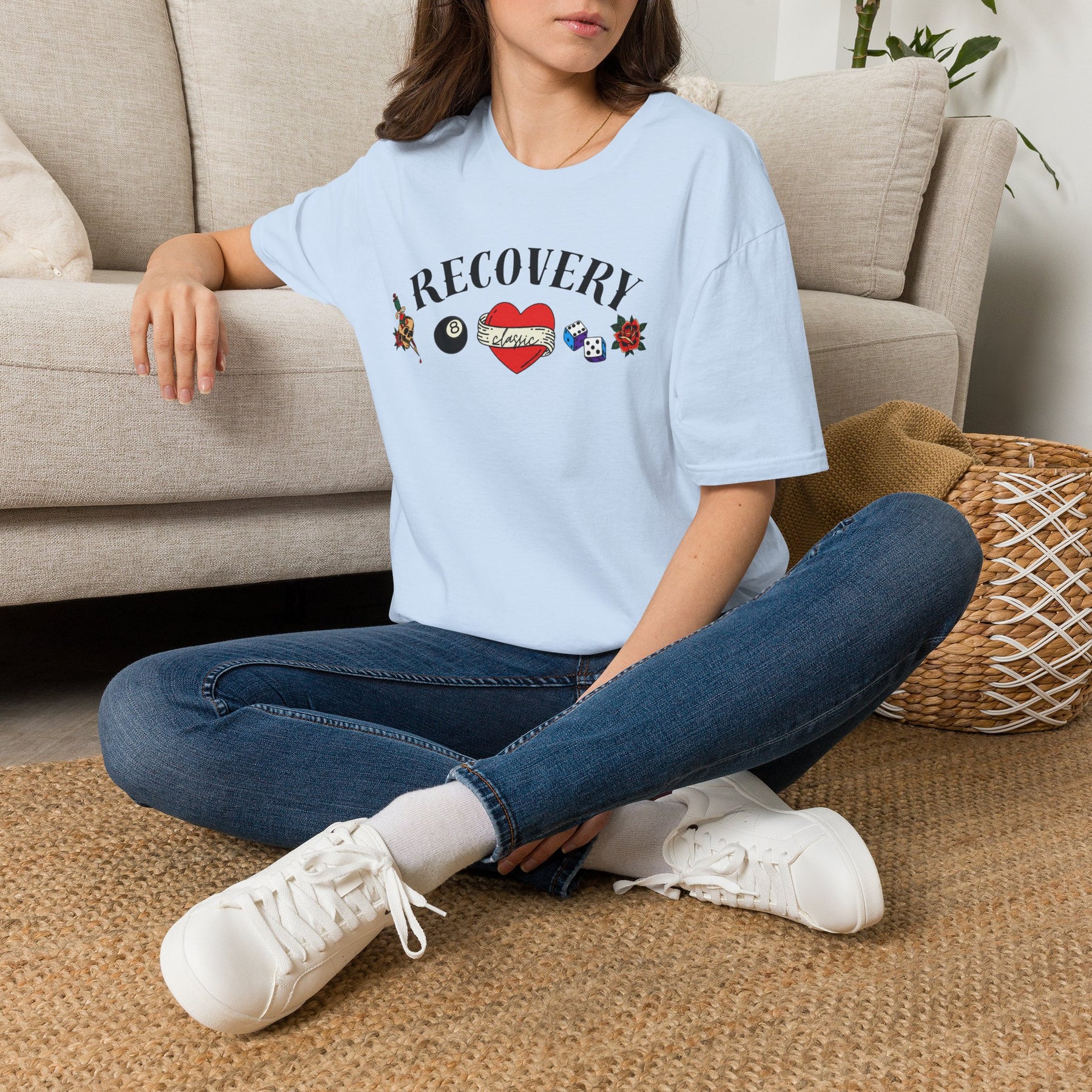 Recovery Classic T-Shirt | Vintage Sobriety & Addiction Recovery Graphic Tee – DPR Recovery Tee