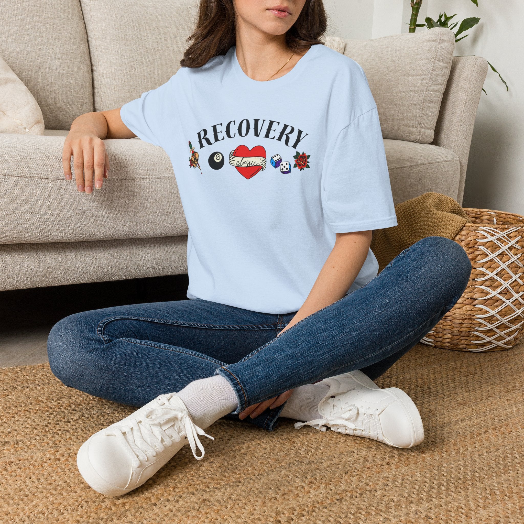 Recovery Classic T-Shirt | Vintage Sobriety & Addiction Recovery Graphic Tee