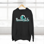 Recovery Life Wave Hoodie – Ocean-Inspired Sobriety & Addiction Recovery Sweatshirt
