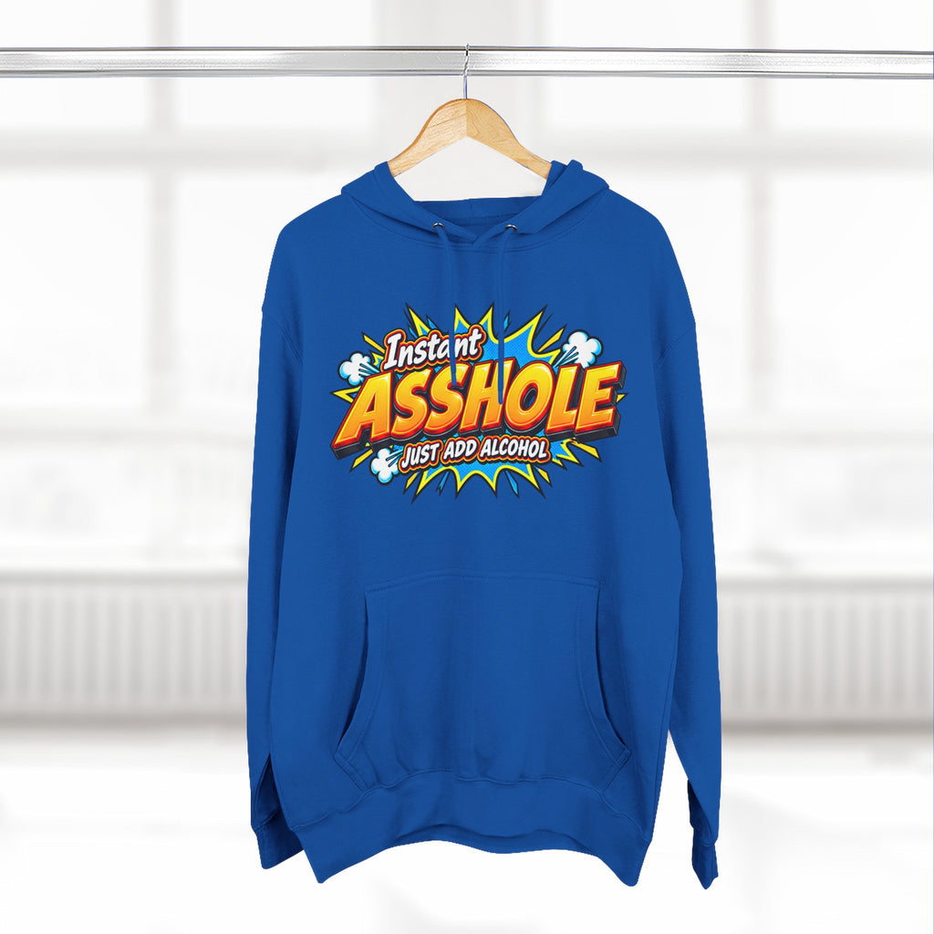Instant Asshole Just Add Alcohol Hoodie – Funny Sobriety & Recovery Sweatshirt