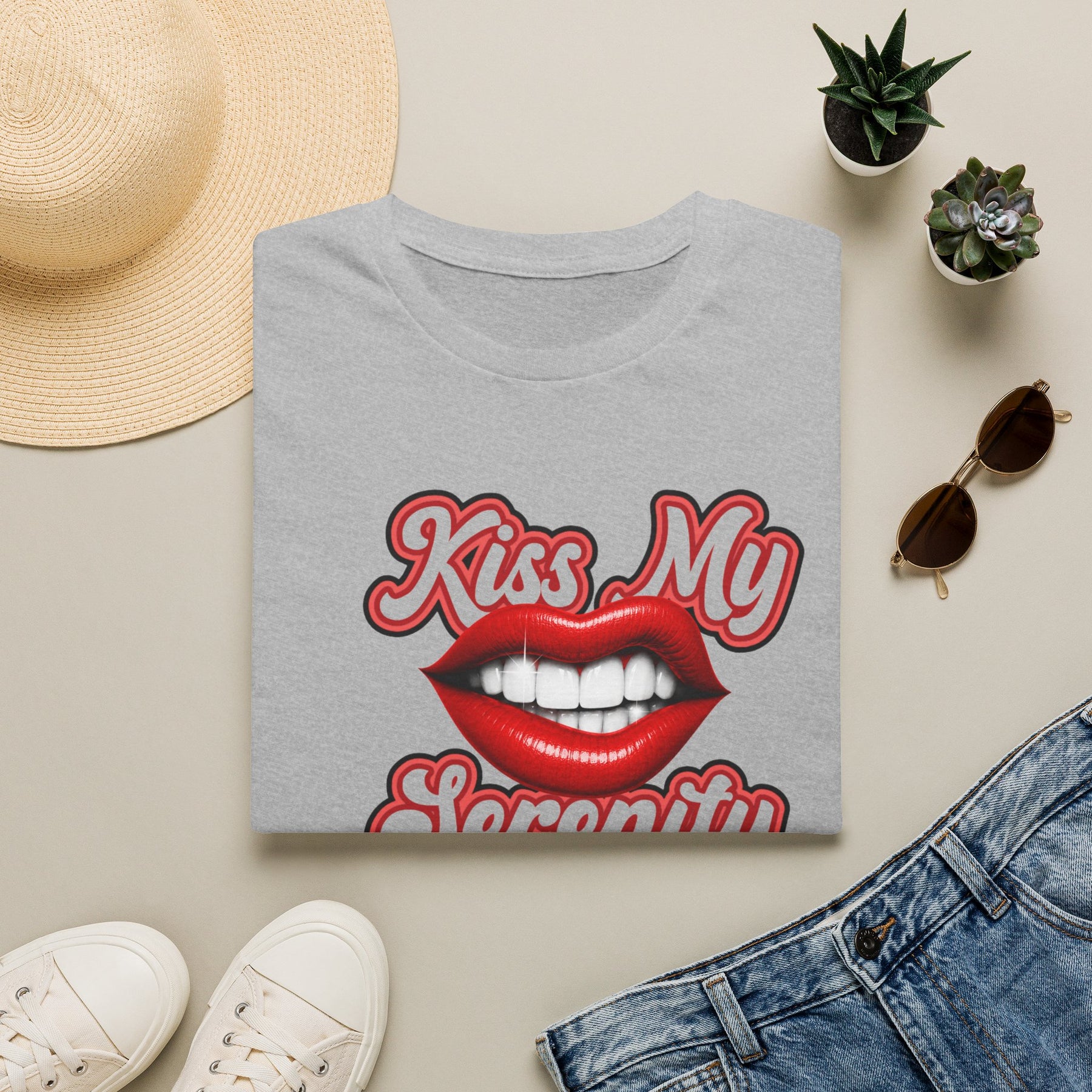 Kiss My Serenity Recovery T-Shirt | Funny Sobriety & Addiction Recovery Graphic Tee – DPR Recovery Tee