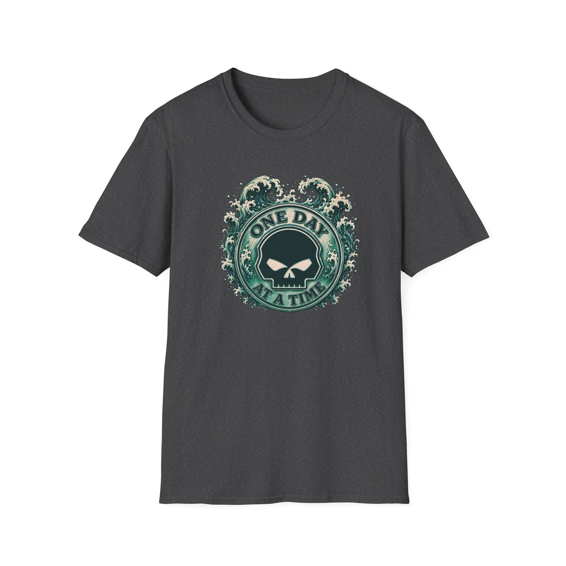 🌊 One Day at a Time Ocean Wave Recovery Tee 🌊 – DPR Recovery Tee