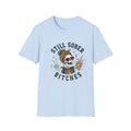 Still Sober Bitches Skeleton Coffee Cup Recovery T-Shirt