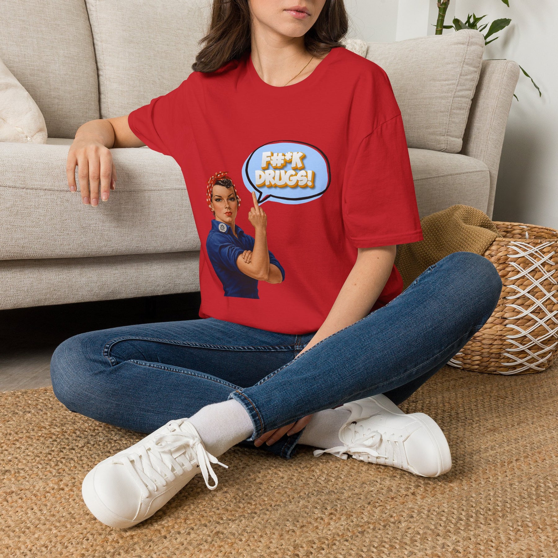 *F#K Drugs Retro Recovery Shirt | Funny Sober T-Shirt | Addiction Recovery Apparel | Clean & Sober Gift | AA NA Recovery Tee