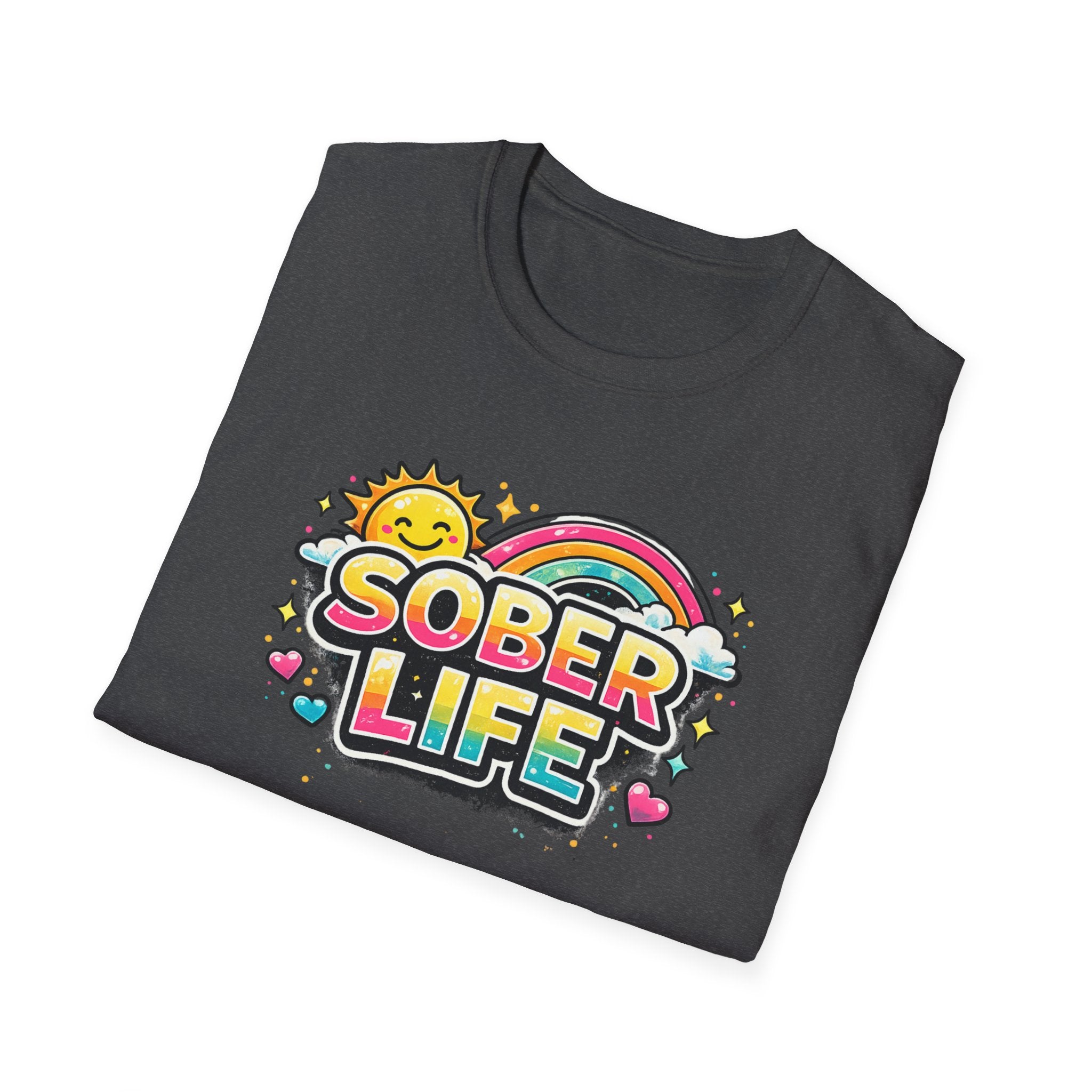 Sober Life Tee – Colorful Trendy Recovery Shirt