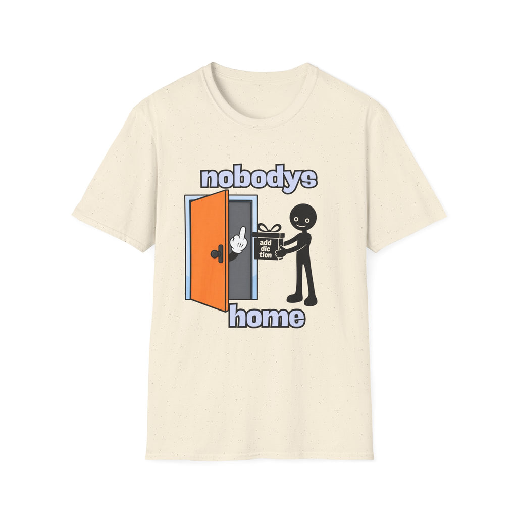 Nobody's Home Recovery Tee – design detail | DPR Recovery Tees