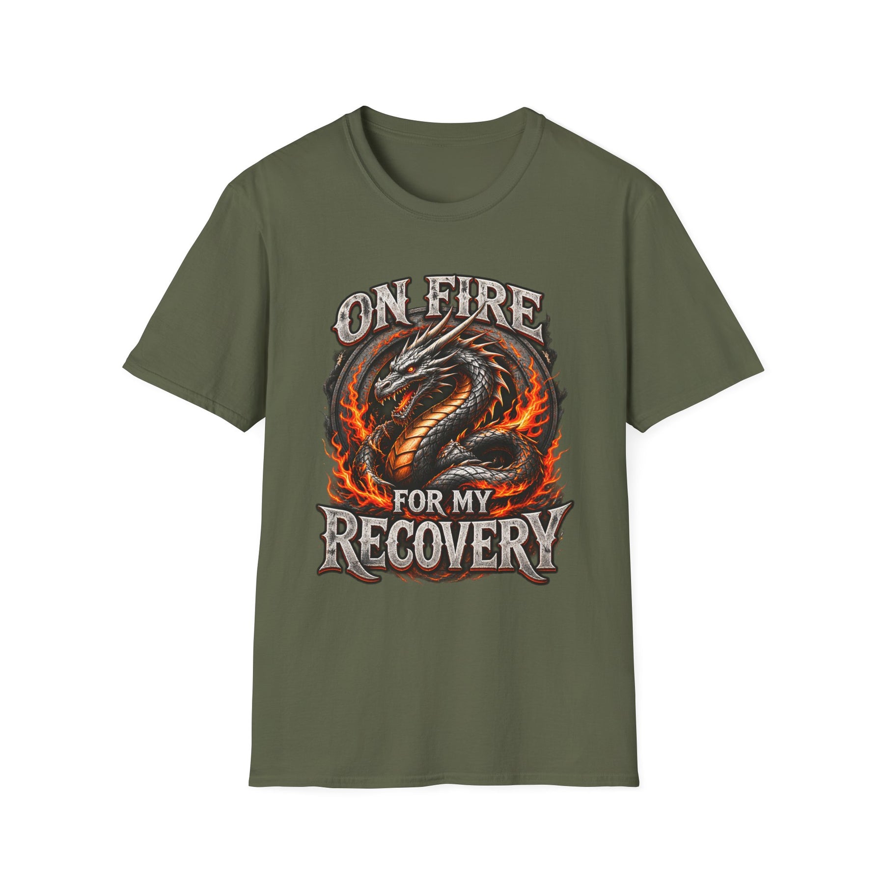 Recovery Forged in Fire Dragon T-Shirt
