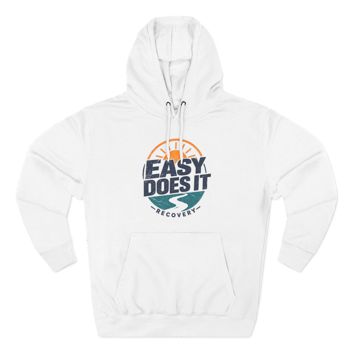 Easy Does It Recovery Hoodie – Vintage Sobriety Shirt | AA Inspirational Recovery Tee