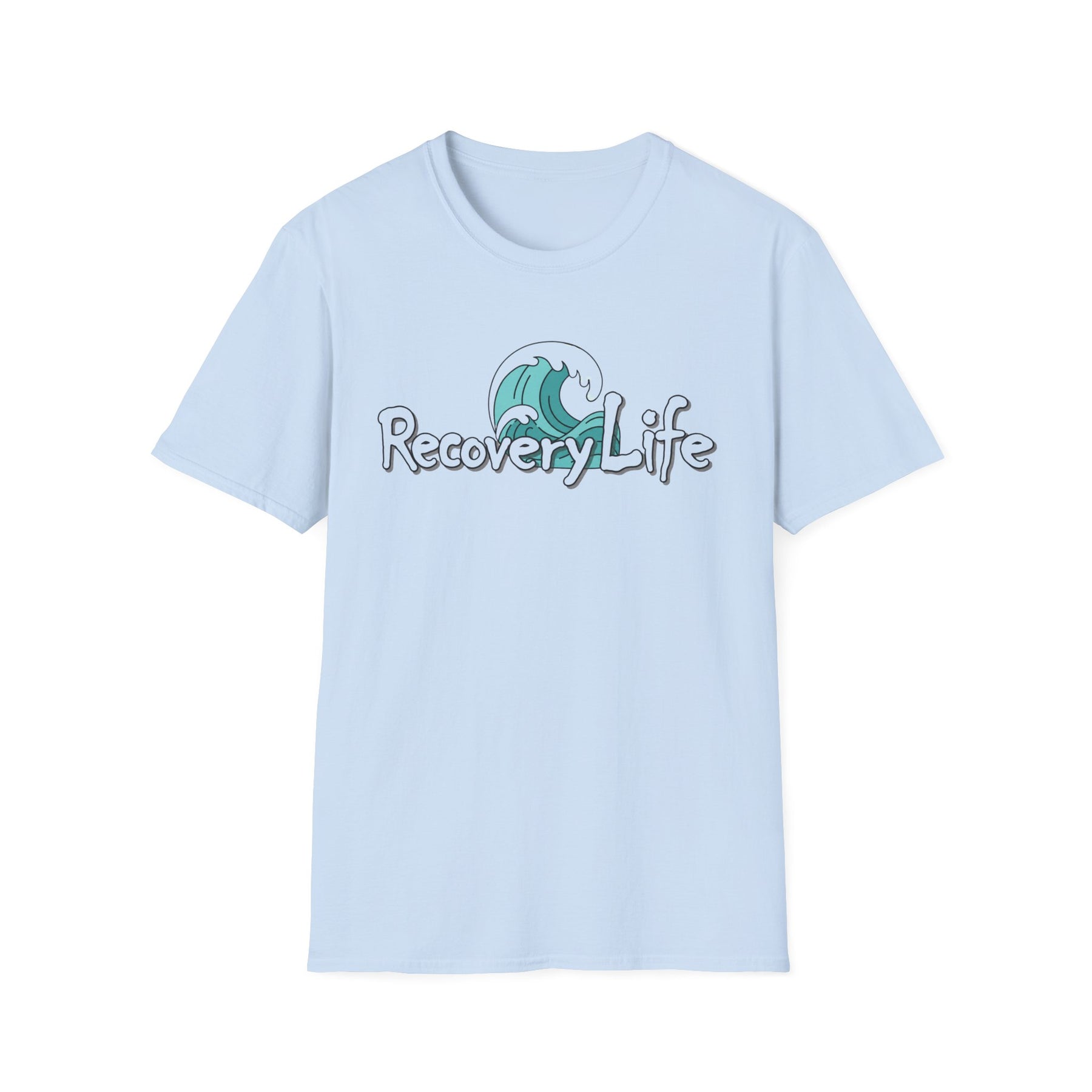 Recovery Life Wave T-Shirt | Sobriety, Healing & Ocean-Inspired Recovery Tee – DPR Recovery Tee