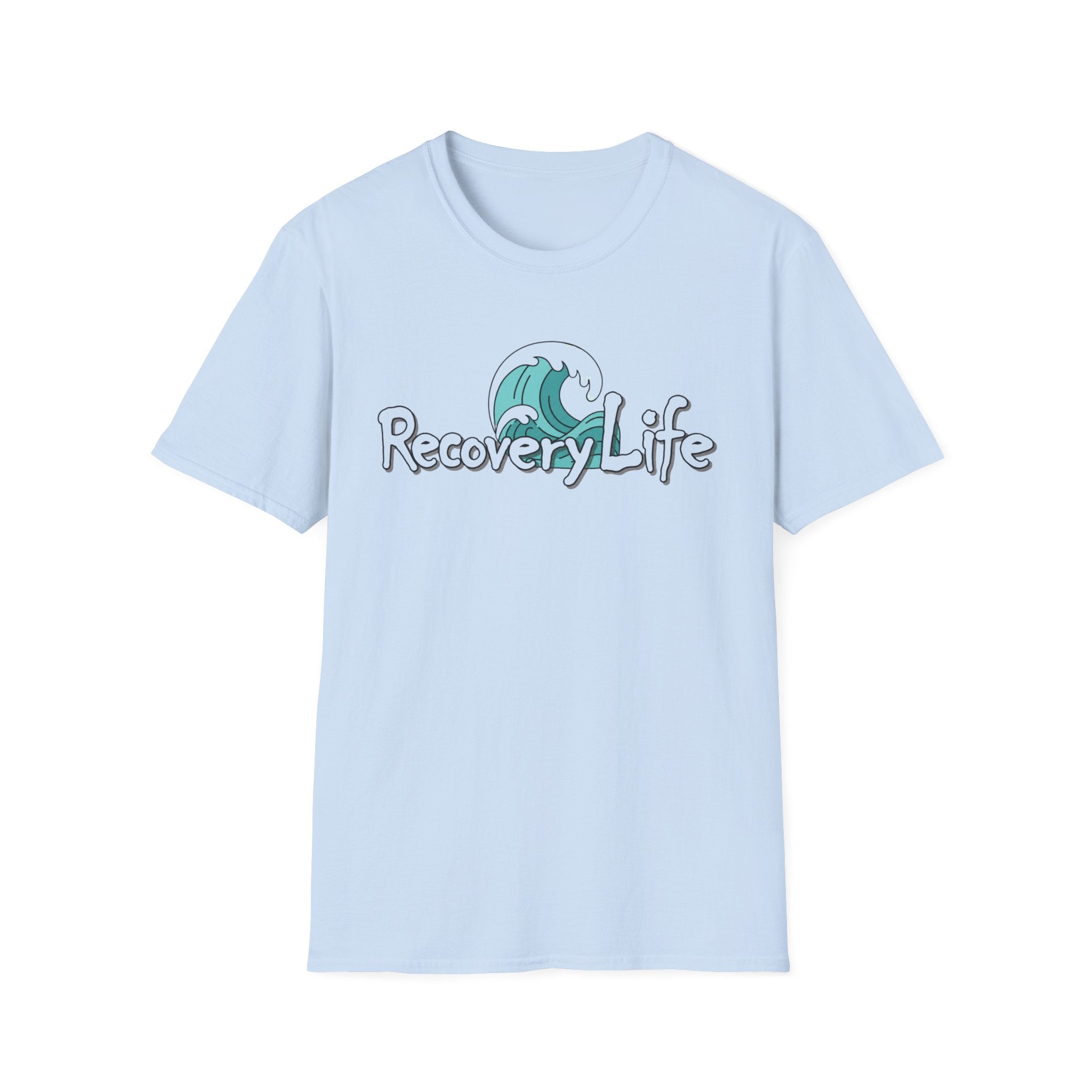 Recovery Life Wave T-Shirt | Sobriety, Healing & Ocean-Inspired Recovery Tee