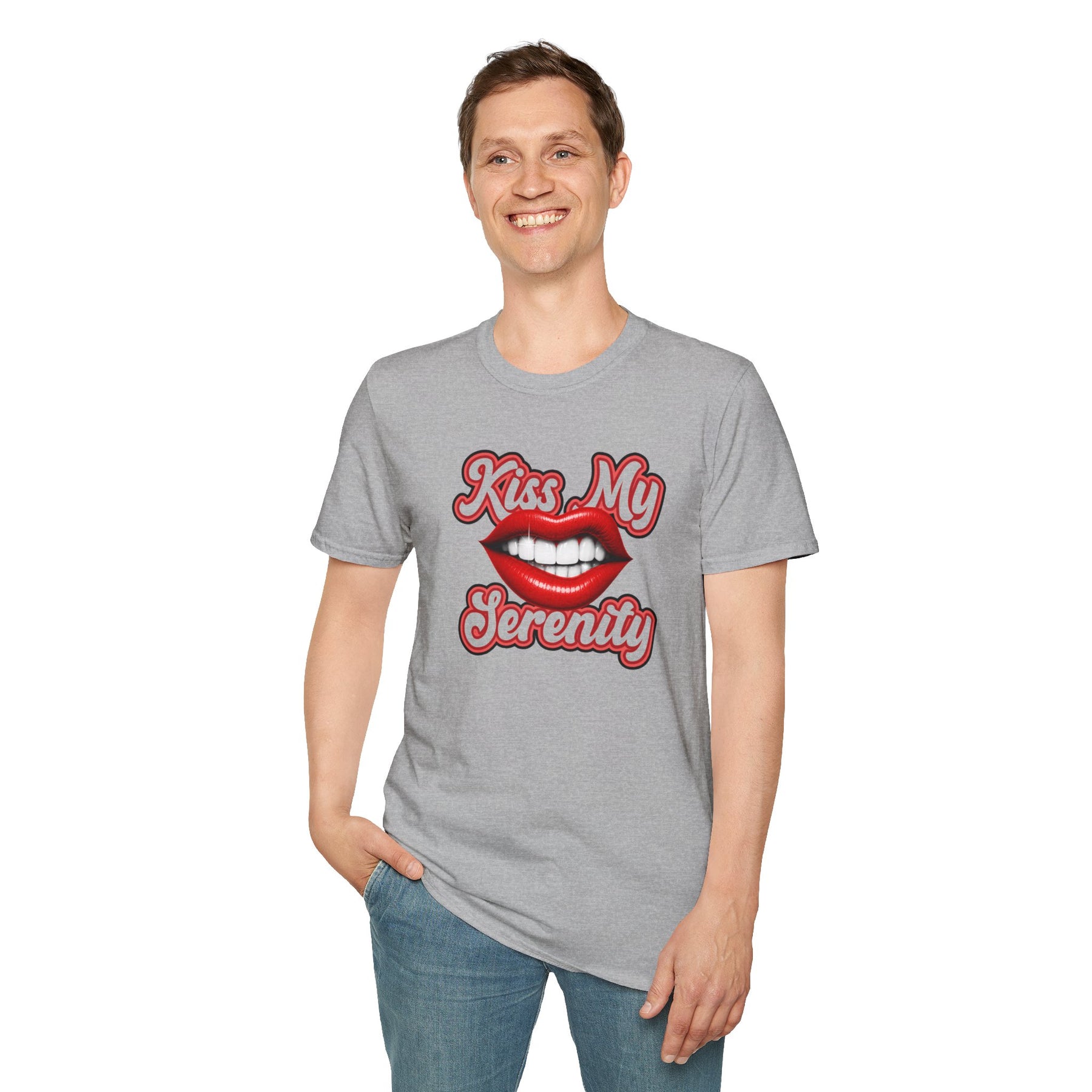 Kiss My Serenity Recovery T-Shirt | Funny Sobriety & Addiction Recovery Graphic Tee – DPR Recovery Tee