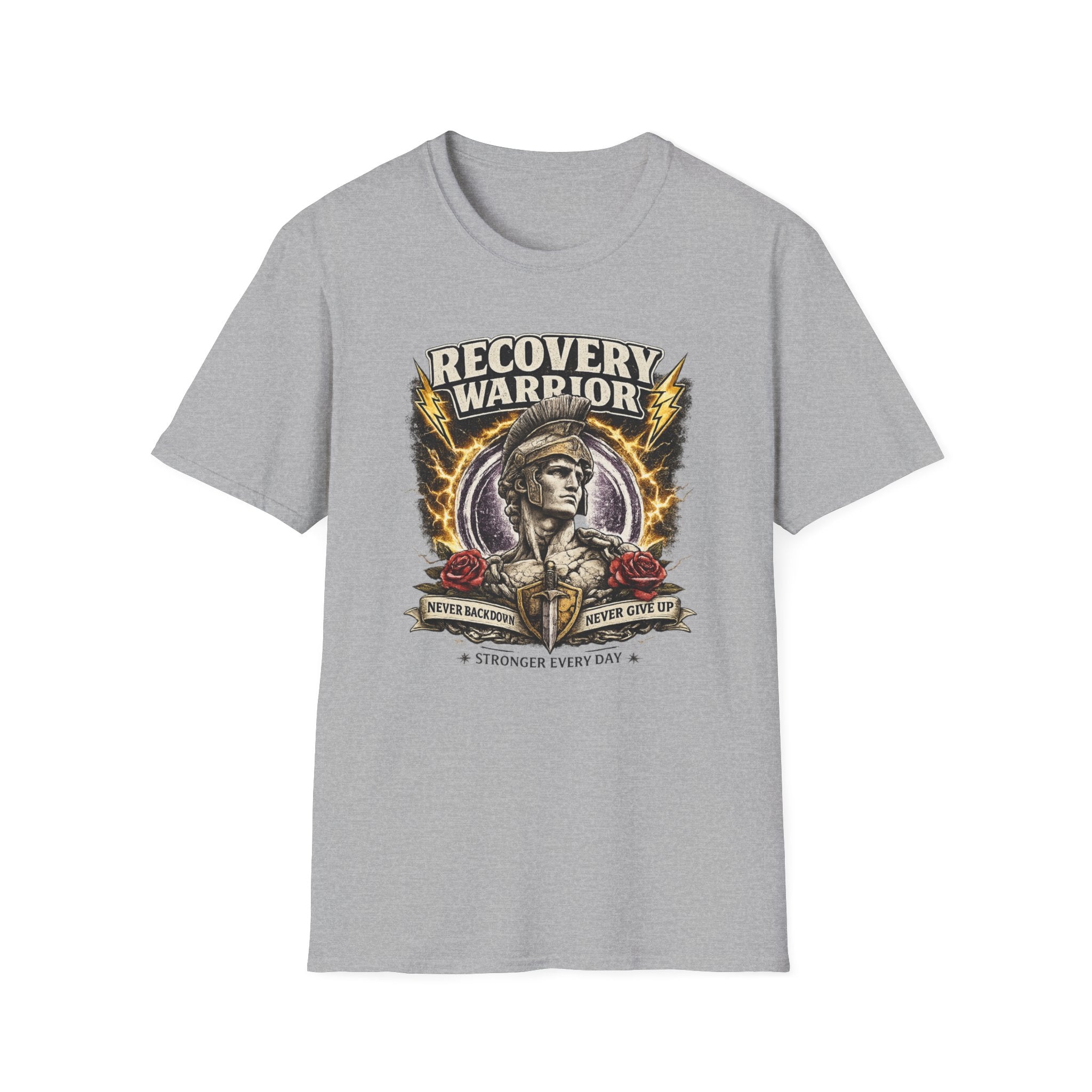 Recovery Warrior Tee – Motivational Sober Streetwear Shirt