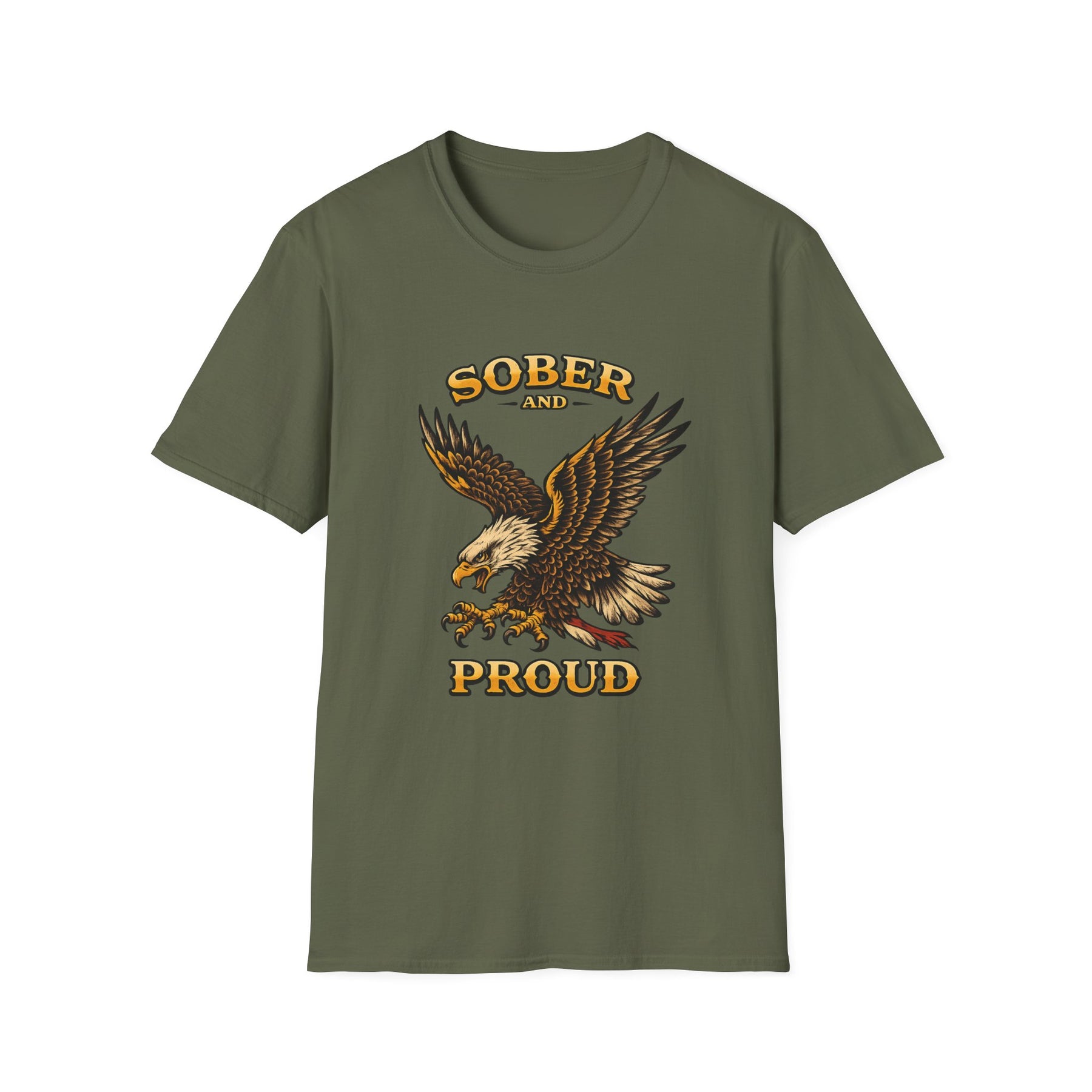 Sober and Proud Eagle Tee