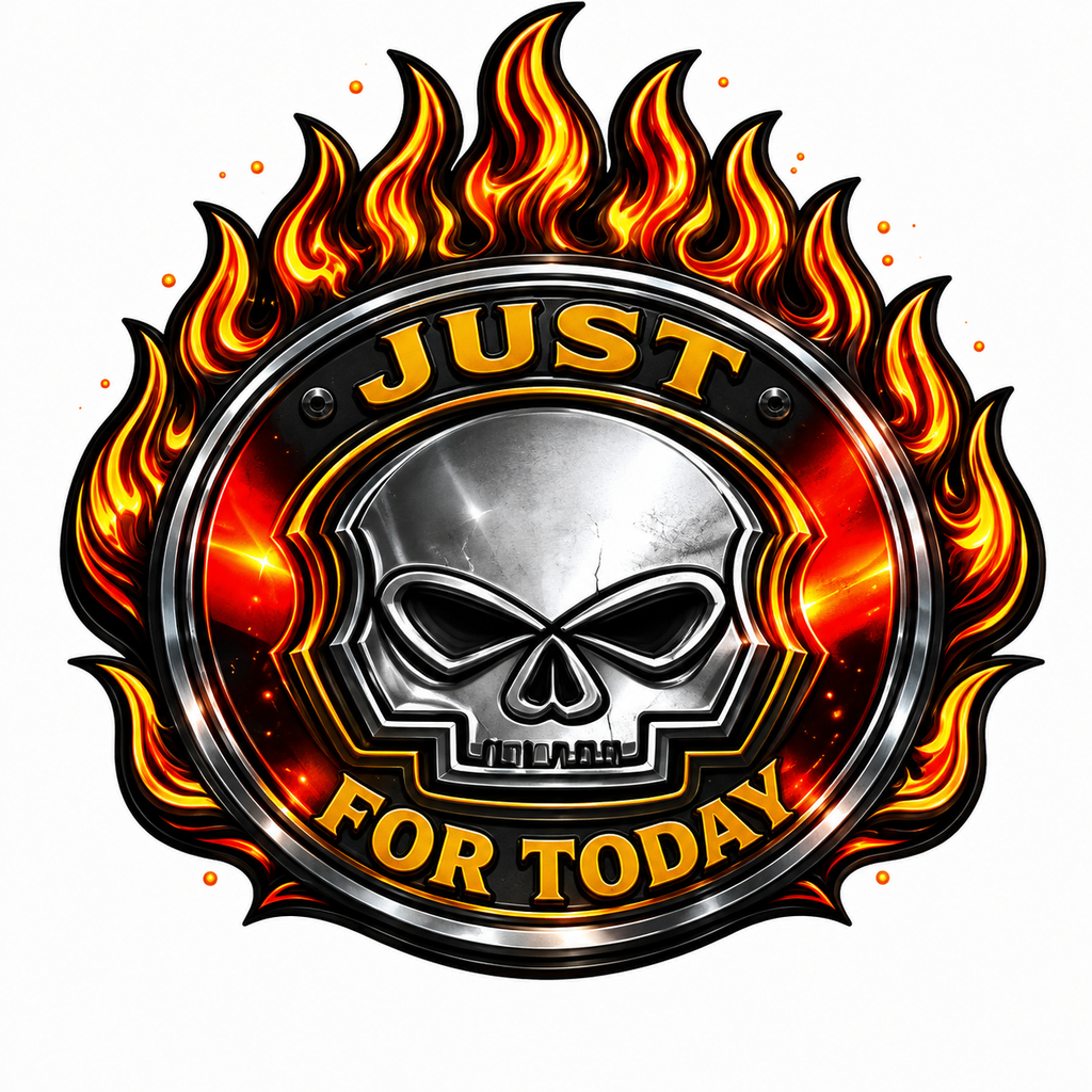 Just For Today Skull Recovery Tee