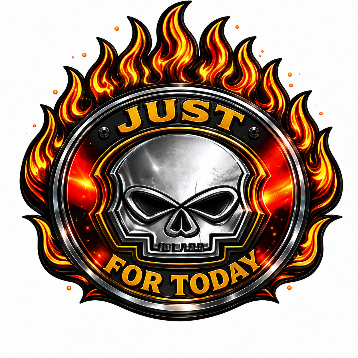 Just For Today Skull Recovery Tee
