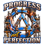 Progress Not Perfection Recovery T-Shirt – Sobriety, Growth & Rebuilding Tee
